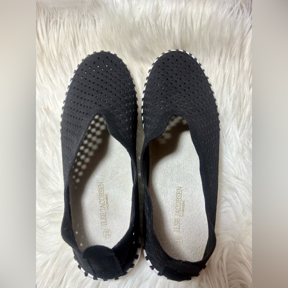 ILSE JACOBSEN Tulip 139 Laser Cut Perforated Slip-on Sneakers - Picture 4 of 8